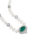 18ct White Gold Opal, Diamond & Pearl Necklace