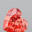 1.64 Carat Heart Cut Fancy Orange