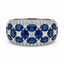 18ct White Gold Sapphire & Diamond Dress Ring