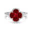 Ruby Halo Ring