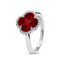 Ruby Halo Ring