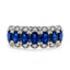 18ct White Gold Sapphire & Diamond Dress Ring