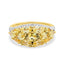 18ct Yellow Gold Oval Sapphire and Diamond Ring