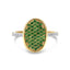 9ct Yellow Gold Diamond & Tsavorite Dress Ring