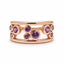 9ct Rose Gold Pink Sapphire Dress Ring
