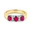 18ct Yellow & White Gold Ruby and Diamond Ring