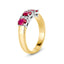 18ct Yellow & White Gold Ruby and Diamond Ring
