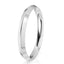 2.5mm Classic Knife-Edge Ring with High-Polish Finish - 2.5mm 9ct White Gold band