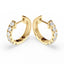 1.20ct 18ct Yellow Gold Diamond Huggie Earrings