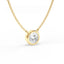Bezel-Set Diamond Slider Necklace in 18ct Gold – Modern Elegance & Timeless Sparkle