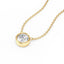 Bezel-Set Diamond Slider Necklace in 18ct Gold – Modern Elegance & Timeless Sparkle