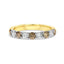 18ct Yellow Gold Diamond & Australian Chocolate Diamond Band Ring