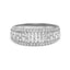 18ct White Gold Baguette & Round Diamond Dress Ring