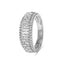 18ct White Gold Baguette & Round Diamond Dress Ring