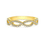 18ct Yellow Gold Diamond Infinity Ring 0.25ct