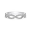 18ct White Gold Diamond Infinity Ring 0.25ct