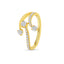 18ct Yellow Gold Diamond Wave Dress Ring 0.51ct