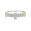 18ct Yellow & White Gold Diamond Double Row Dress Ring 0.58ct