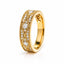 0.52ct Diamond 18ct Yellow Gold Band Ring