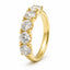 2.50ct Round Brilliant Cut Lab Grown Diamond Shared Claw Ring in 9ct Yellow Gold