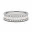 Diamond Dress Ring with Baguette and Round Brilliant Cut Diamonds in 18ct White Gold