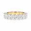 Oval Cut Lab Grown Diamond Eternity Ring in 18ct Yellow and White Gold