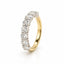 Oval Cut Lab Grown Diamond Eternity Ring in 18ct Yellow and White Gold