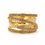 1.94ct Argyle Chocolate Diamond & Diamond Six-Row Dress Ring in 9ct Yellow Gold