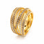 1.94ct Argyle Chocolate Diamond & Diamond Six-Row Dress Ring in 9ct Yellow Gold, hover