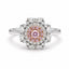 Art Deco Inspired Chocolate & White Diamond Dress Ring