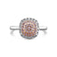 Pink Diamond Halo Ring
