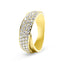 Crossover Diamond Ring in 18ct Yellow Gold