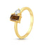 18ct Yellow Gold Argyle Chocolate Diamond Toi et Moi Ring