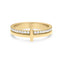 18ct Yellow Gold Diamond Cross Ring