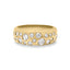 18ct Yellow Gold Domed Diamond Scatter Ring