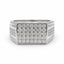 14ct White Gold Laboratory-Grown Diamond Men’s Ring
