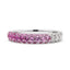 18ct White Gold Pink Sapphire & Diamond Ring