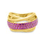 Yellow Gold Pink Sapphire Ring