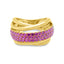 Yellow Gold Pink Diamond Ring