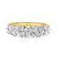 18ct Yellow & White Gold Multi-Cut Diamond Cluster Ring
