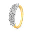 18ct Yellow & White Gold Multi-Cut Diamond Cluster Ring
