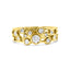 18ct Yellow Gold Scattered Bezel Set Diamond Ring