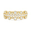 Elegant 18ct yellow gold diamond ring with graduated bezel diamonds