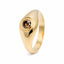 0.35ct Australian Champagne Diamond Signet Ring in 9ct Yellow Gold