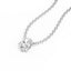 North-South Set Pendant - 18ct Gold Four-Claw Oval Diamond Necklace