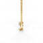 North-South Set Pendant - 18ct Gold Four-Claw Oval Diamond Necklace