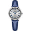 Ladies 76 Diamonds Blue Satin Strap Quartz Watch