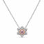 18ct Rose & White Gold Pink Diamond Pendant
