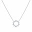 9ct White Gold Diamond Circle Pendant