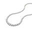 14ct White Gold Graduated Diamond Tennis Necklace
